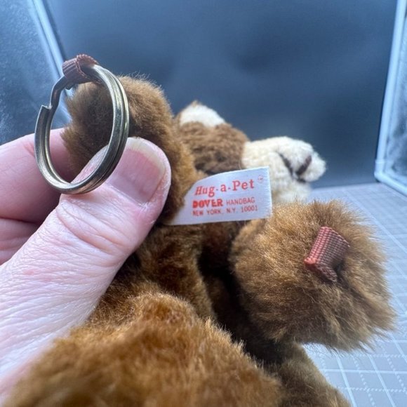 Hug-a-Pet Plush Teddy Bear Keychain with Backpack - Picture 4 of 6